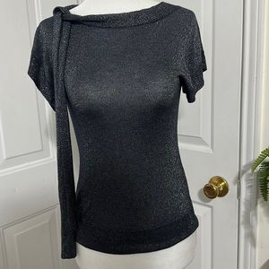 Banana Republic blue and silver top